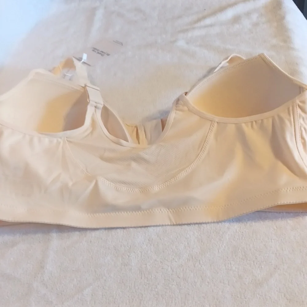 Women's Cream Front-Closure Bra Roselift Size 2xlarge
